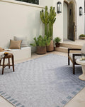 Loloi Amber Lewis Topanga Collection TOP-07 Silver/Blue 9'-2" x 12'-0" Indoor/Outdoor Area Rug-Ruum Studio Home
