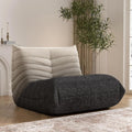 Bean Bag Chair, Fireside Chair Bean Bag Sofa Large Bean Bag Chair for Adults, Bean Bag Chairs for Teens with High Density Comfortable Foam, Memory Foam Bean Bag for Living Room, Bedroom (Black&White)-Ruum Studio Home