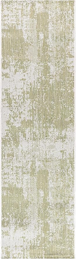 Keen Home Design Terrace Outdoor Runner Rug - 2x10 Washable Indoor/Outdoor Rug for Patio, Kitchen, Balcony, Beach, Garden, Deck and Porch, Size: 2'2"x9'11"-Ruum Studio Home