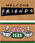 Gertmenian Friends Coir Doormat - 2x3 Welcome Mat (2-Pack), Ideal for High Traffic Areas in Front Door, Garage, Entryway - Paramount Central Perk/Welcome, 80028-Ruum Studio Home