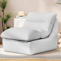 Misolant Bean Bag Chairs，Big Corduroy Fabric Sofa Bean Bag Chair for Adults and Teens with High-Resilience Sponge, Non-Slip Base Floor Lounge Sofa for Home, Living Room, Bedroom, Gaming Light Gray-Ruum Studio Home