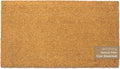 Welcome Doormats, Natural Coco Coir Mats with Non-Slip PVC Backing, Indoor Outdoor Mats for Home & Office, Floor Mats for Door Decor, Patio Decor, Plain Entry Mat, Beige, 30"x17"-Ruum Studio Home