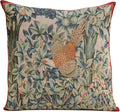 Charlotte Home Furnishings Decorative Tapestry Pillow Cover 19x19 in, Green Pheasant Couch Throw Pillow Cover, French Country Square Cushion Cases for Bed Room Home Decor, Soft Cotton Jacquard Woven-Ruum Studio Home
