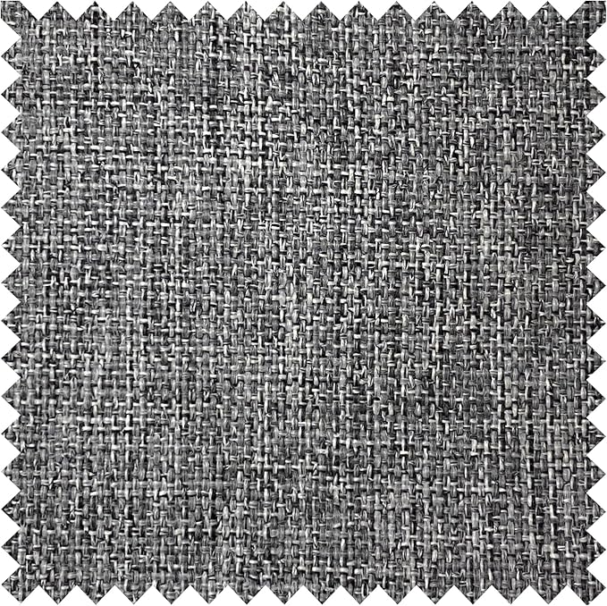 Macochico Pinch Pleated Blackout Linen Curtains 96 Inches Long 100% Light Blocking Burlap Curtains for Bedroom Living Room Thermal Window Panels with Tieback 72”Wx96”L Gray 1 Panel-Ruum Studio Home