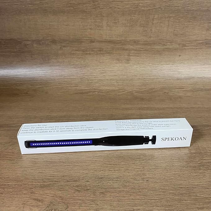 UV Light Sanitizer – Portable UV Light Wand – Rechargeable Handheld Device for Reducing Bacteria and Viruses, Lightweight and Easy to Use-Ruum Studio Home