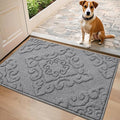 COSY HOMEER-Door-Mat-Non-Slip-Entryway-Rugs 20”x32” Absorbent Welcome Mats Washable Dirt Trapper Door Mat Entrance Floor Mats for Front Back Doormats and Wet Shoes,Grey-Ruum Studio Home