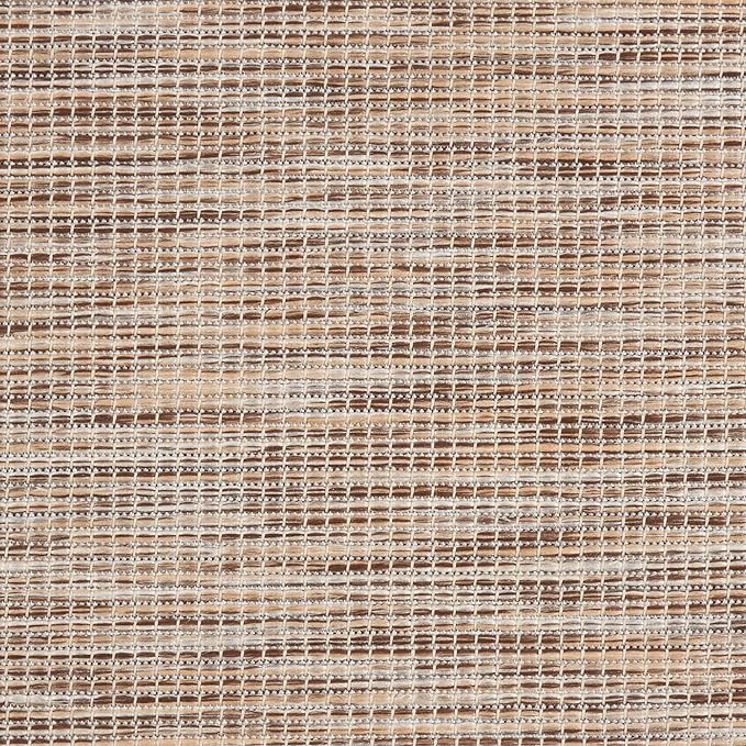 Nourison Positano Indoor-Outdoor Beige 9' x 12' Area Rug, Easy Cleaning, Non Shedding, Bed Room, Living Room, Dining Room, Backyard, Deck, Patio (9x12)-Ruum Studio Home