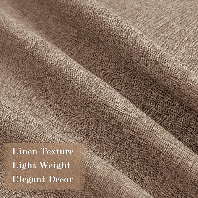 120" Wx102 L Linen Room Divider Drapes for Doorway/Glass Window/Sliding Door/Patio, Extra Wide Pinch Pleated Full Blackout Curtains for Girls Boys Teen Kids Room, 1 Panel, Taupe-Ruum Studio Home