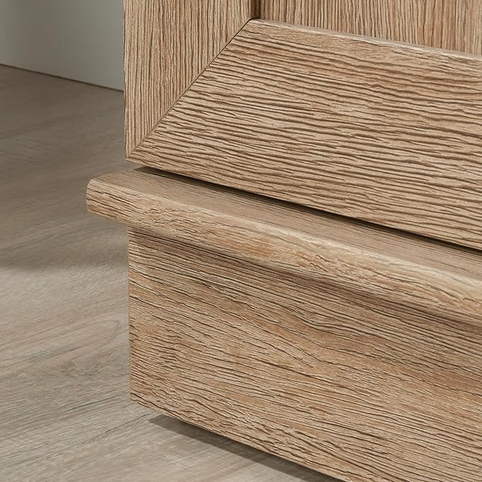 HomePlus Kitchen Pantry Storage Cabinet with Adjustable Shelves, Laundry Bathroom Storage Cabinet, Brushed Oak Finish-Ruum Studio Home