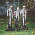 Light Up Halloween Outdoor Spooky Dolls - Set of 3 Yard Decorations - 5 Feet Tall-Ruum Studio Home