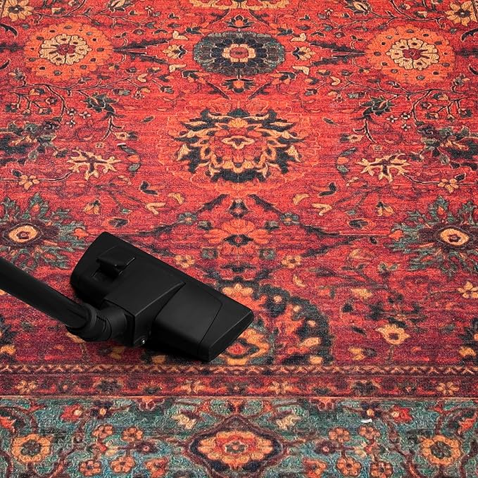 Keen Home Design 3x5 Rug - Machine Washable Entry Rug with Non-Slip Backing, Ideal for Enteryway, Kitchen, Bathroom, Laundry Room - Vintage, Easy Clean, Durable, Low Pile Rug - (3' x 5')-Ruum Studio Home