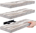 Sorbus Floating Shelves - 3 Pack 16 Inch Rustic Wall Shelves for Bedroom, Kitchen, Living Room, Bathroom Shelves, Home Decor, Office - Floating Shelf for Trophy, Books, Frames, Toilet Paper-Ruum Studio Home