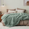 Bedsure GentleSoft Fluffy Sage Green King Size Blanket for Bed, Thick Soft Sherpa Faux Fur Fleece Bedding Fuzzy Plush Winter Warm Heavy Big Large King Blanket, Cozy Green Gifts for Men Women, 108x90-Ruum Studio Home