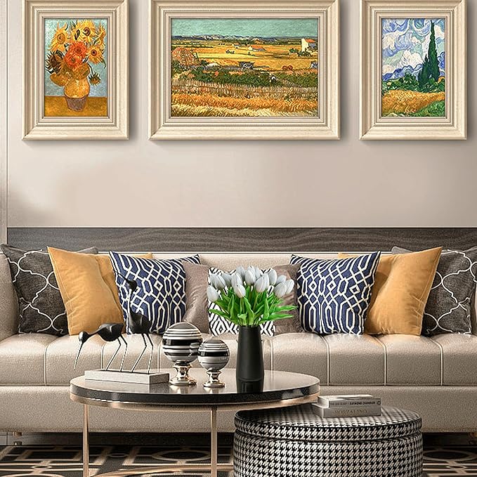 Mandy's Artificial Tulips 20 Stems Silver Grey PU Faux Flowers for Wedding Home Decor 13.5 Inch-Ruum Studio Home