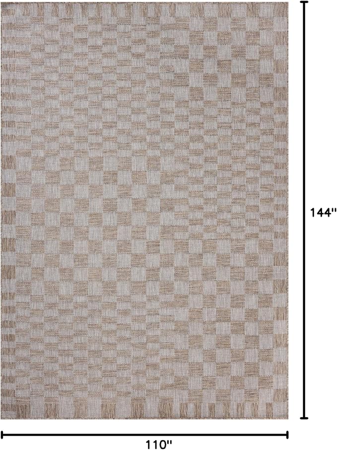 Loloi Amber Lewis Topanga Collection TOP-03 Natural/Dove 9'-2" x 12'-0" Indoor/Outdoor Area Rug-Ruum Studio Home