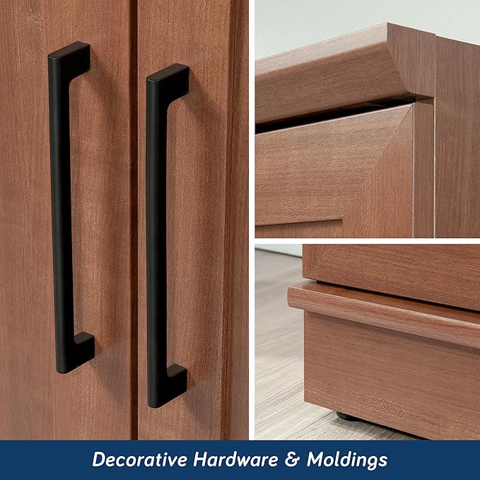 Sauder HomePlus Storage Pantry cabinets, ‎L: 23.25" x W: 17" x H: 71.18", Sienna Oak-Ruum Studio Home