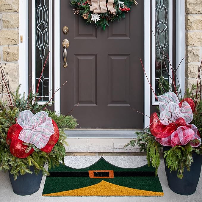 Gertmenian Paramount The Elf Coir Doormat - 2x3 Welcome Mat (2-Pack), Ideal for High Traffic Areas in Front Door, Garage, Entryway - OMG/Costume, 80025-Ruum Studio Home