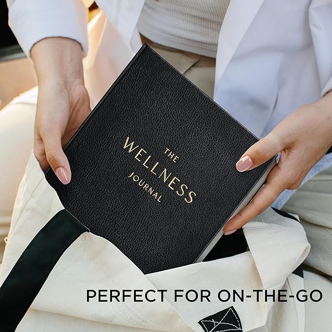 And Per Se Wellness Journal, Undated Daily Wellness Planner to Practice Positive Thinking, Mindfulness & Reflection, 91 Days Self-Care Journal For Women & Men (Black)-Ruum Studio Home