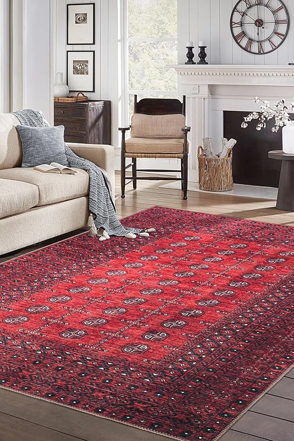 Keen Home Design 3x5 Rug - Machine Washable Entry Rug with Non-Slip Backing, Ideal for Enteryway, Kitchen, Bathroom, Laundry Room - Vintage, Easy Clean, Durable, Low Pile Rug - (3' x 5')-Ruum Studio Home