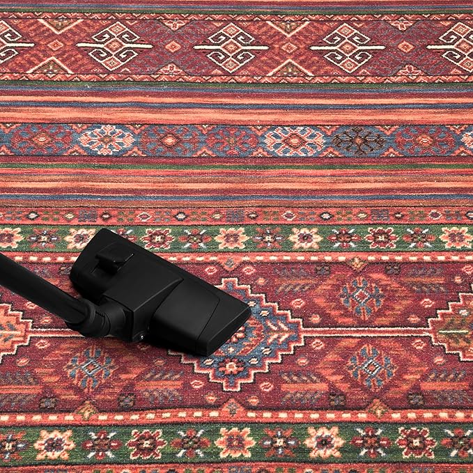 Keen Home Design 9x12 Rug - Machine Washable Area Rug with Non-Slip Backing, Ideal for Living Room, Dining Room, Bedroom - Vintage, Easy Clean, Durable, Low Pile Rug - (9' x 12')-Ruum Studio Home