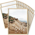 Haus and Hues 9x12 Natural Oak Wood Picture Frames Set of 25 - Premium Bulk Picture Frames 9x12 Bundle - Elegant Gallery Wall Frame Set for Posters, Art Display - Ideal for Wall Decor in Home & Office-Ruum Studio Home