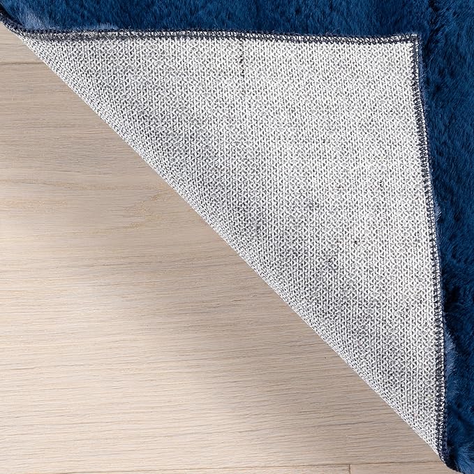 nuLOOM Jeni Checkered 2'6" x 8' Machine Washable Runner Rug for Living Room Bedroom Dining Room Entryway Hallway Kitchen, Navy-Ruum Studio Home