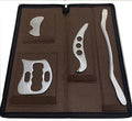 Gua sha Tool Stainless Steel gua sha-Set 4pcs -iastm Tool Gussha Massage Tool Muscle Scraping Tool for Soft Tissue Therapy and Reduce Arms,Back, Legs, Shoulder Muscle Pain(HH1)……-Ruum Studio Home