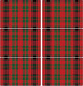 Christmas Placemats Set of 6 Red and Green Plaid Plastic Table Mats Recyclable Place Mats Washable Farmhouse Holiday Table Decoration for Indoor Outdoor Christmas Party Kitchen Dining-Ruum Studio Home