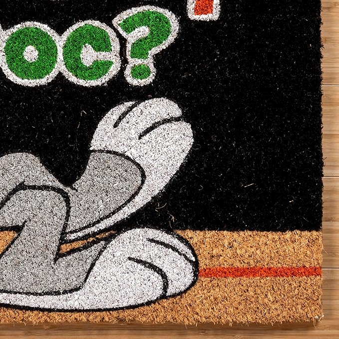 Gertmenian Looney Tunes Coir Doormat - 2x3 Welcome Mat (2-Pack), Ideal for High Traffic Areas in Front Door, Garage, Entryway - Warner Bros. Doc/Folks, 80029-Ruum Studio Home