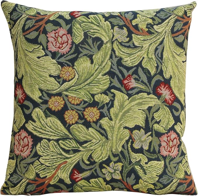 Charlotte Home Furnishings Throw Pillow Covers 16x16 in, Green Leicester Decorative Couch Pillow Covers, Boho European Tapestry Cushion Cases, Living Room Cozy Home Decor, Jacquard Woven Soft Cotton-Ruum Studio Home