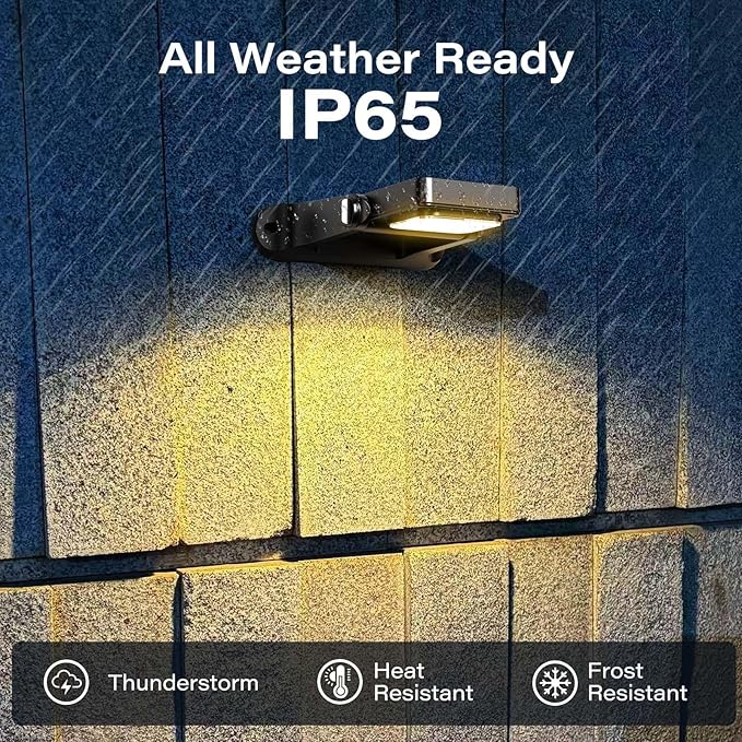 200LM Solar Wall Lights Outdoor 6 Colors, 2200mAh Long Lasting Solar Powered Deck Lights, 360° Adjustable Porch Light IP65 Waterproof, Glass Panel Fence Light for Gutter, Step, 2 Pack-Ruum Studio Home