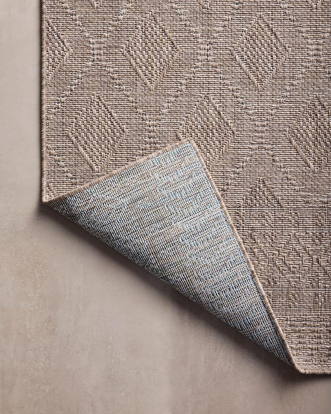 Loloi Amber Lewis Topanga Collection TOP-06 Natural/Mist 6'-7" x 9'-4" Indoor/Outdoor Area Rug-Ruum Studio Home
