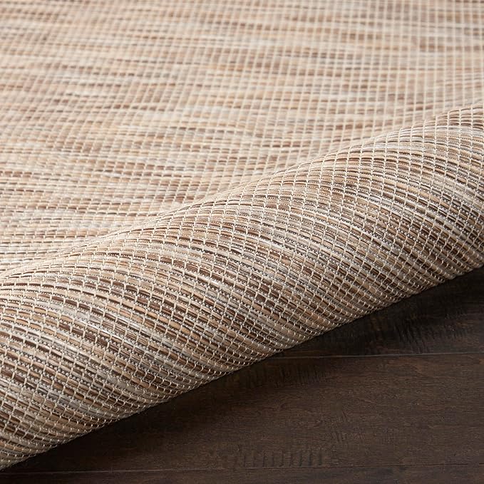 Nourison Positano Indoor-Outdoor Beige 9' x 12' Area Rug, Easy Cleaning, Non Shedding, Bed Room, Living Room, Dining Room, Backyard, Deck, Patio (9x12)-Ruum Studio Home