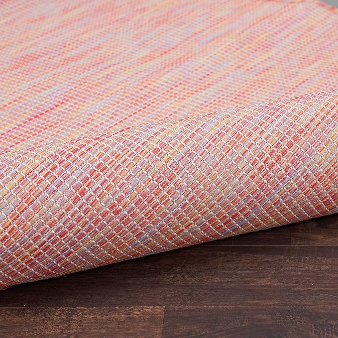 Nourison Home Positano Indoor/Outdoor Rainbow 9' x 12' Area Rug, Easy Cleaning, Non Shedding, Bed Room, Living Room, Dining Room, Backyard, Deck, Patio (9x12)-Ruum Studio Home