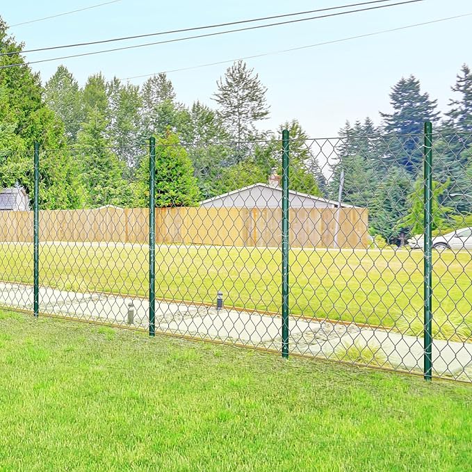 ARIFARO Sturdy Duty Metal Fence Posts 7 Feet assemblable,Pack of 10, No Digging Garden U Post for Wire Fencing Steel Poles for Yard, Outdoor-Ruum Studio Home