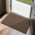 COSY HOMEER-Door-Mat 20" x 32" Non Slip Absorbent Entryway Rugs Dirt Trapper Doormats Washable Entrance Mats Low Pile Welcome Floor Mat for Front Back Door and Entry Mats,Brown-Ruum Studio Home