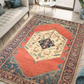 Keen Home Design 6x9 Rug - Machine Washable Area Rug with Non-Slip Backing, Ideal for Living Room, Dining Room, Bedroom - Vintage, Easy Clean, Durable, Low Pile Rug - (6' x 9')-Ruum Studio Home