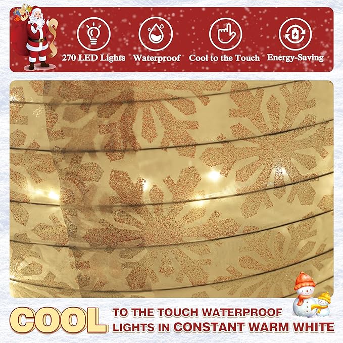 4FT Pop-Up Snowman Family, Pre-Lit Holiday Decoration Sign with 270 LED Lights, Customized Placement Holiday Display for Indoor, Outdoor-Ruum Studio Home