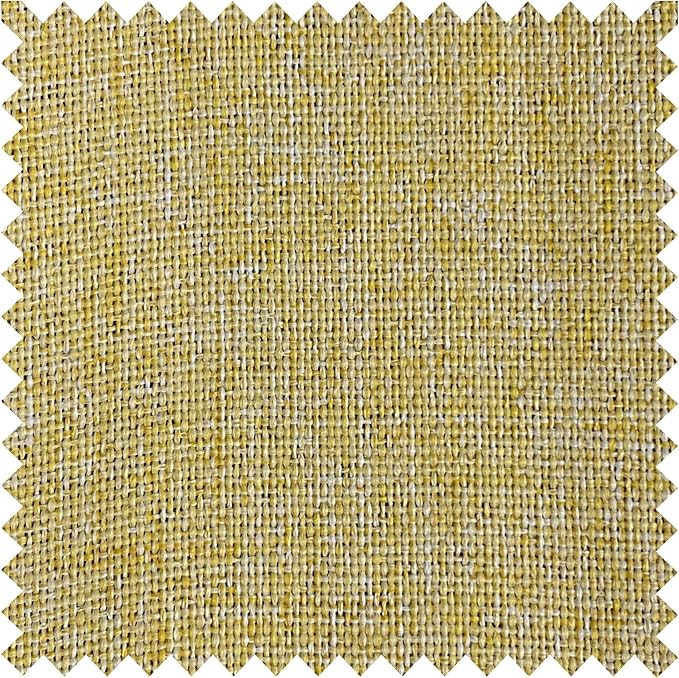 Macochico Pinch Pleated Blackout Linen Curtains 96 Inches Long 100% Light Blocking Burlap Curtains for Bedroom Living Room Thermal Window Panels with Tieback 72”Wx96”L Yellow 1 Panel-Ruum Studio Home