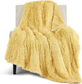 Bedsure GentleSoft Fuzzy Sherpa Faux Fur Twin Blanket Yellow Cozy Gifts for Women Men, Soft Fleece Plush Warm Thick Blanket Twin Size for Bed, Couch, Room Dorm Essentials Yellow Decor Gifts, 60x80-Ruum Studio Home