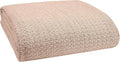 Elvana Home 100% Cotton Bed Blanket, Breathable Bed Blanket King Size, Cotton Thermal Blankets King, Perfect for Layering Any Bed for All Season, Beige-Ruum Studio Home