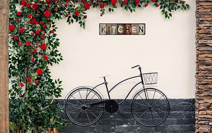 Vintage Tin Sign Retro Metal Kitchen Signs for Home Decor Stylish Wall Art Plaques Ideal Gift for Home Bathroom Kitchen and Gothic Wall Decor in Every Room 16x4in-Ruum Studio Home