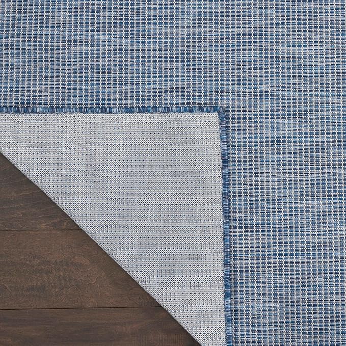 Nourison Positano Indoor-Outdoor Navy Blue 9' x 12' Area Rug, Easy Cleaning, Non Shedding, Bed Room, Living Room, Dining Room, Backyard, Deck, Patio (9x12)-Ruum Studio Home