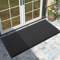 Yimobra Front Door Mat Outdoor Indoor Entrance, 100% Waterproof All-Season All Weather Doormat, Welcome Matt Outside Entry, Non Slip, Low Profile, Heavy Duty Patio Porch Floor Mats,47 x 24,Grey-Ruum Studio Home