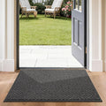COSY HOMEER-Door-Mat 24"x36" Non Slip Absorbent Entryway Rugs Dirt Trapper Doormats Washable Entrance Mats Low Pile Welcome Floor Mat for Front Back Door and Entry Mats,Dark Grey-Ruum Studio Home