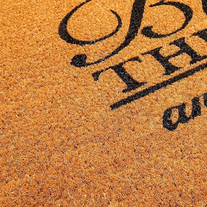 Juvale Coco Coir Door Mat 17 x 30 in - Bless This Home and All Who Enter Doormat for Front Entrance-Ruum Studio Home