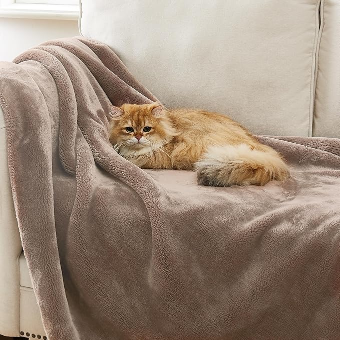 UGG Whitecap Plush Throw Blanket Fleece Lightweight Soft Throw for Couch or Bed Luxury Home Decor for Living Room Washable Hypoallergenic Blankets for Dorm Decor, 50-inch x 70-inch, Light Fawn Brown-Ruum Studio Home