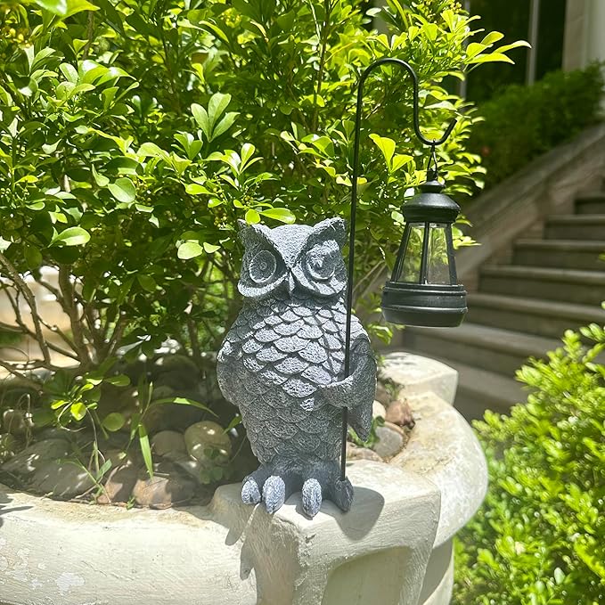 Outdoor owl Statue Garden Decor Lawn Decoration-Ruum Studio Home