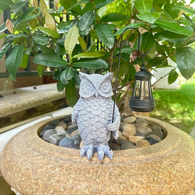 Outdoor owl Statue Garden Decor Lawn Decoration-Ruum Studio Home