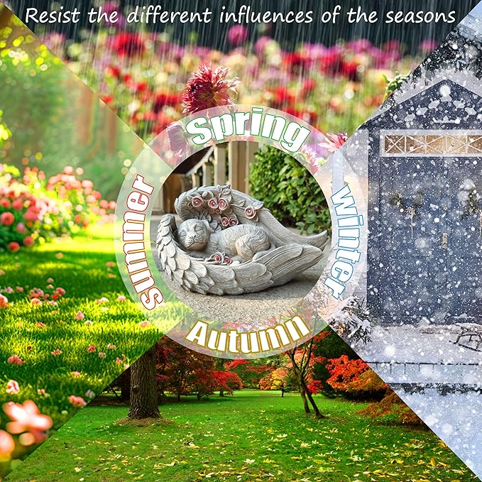 Solar Dog Garden Statues Outdoor Décor- Dog Figurines Solar LED Light Lawn Ornaments - Yard Decorations for Patio, Balcony, Backyard -Unique Birthday House Warming Gifts for Mom-Ruum Studio Home
